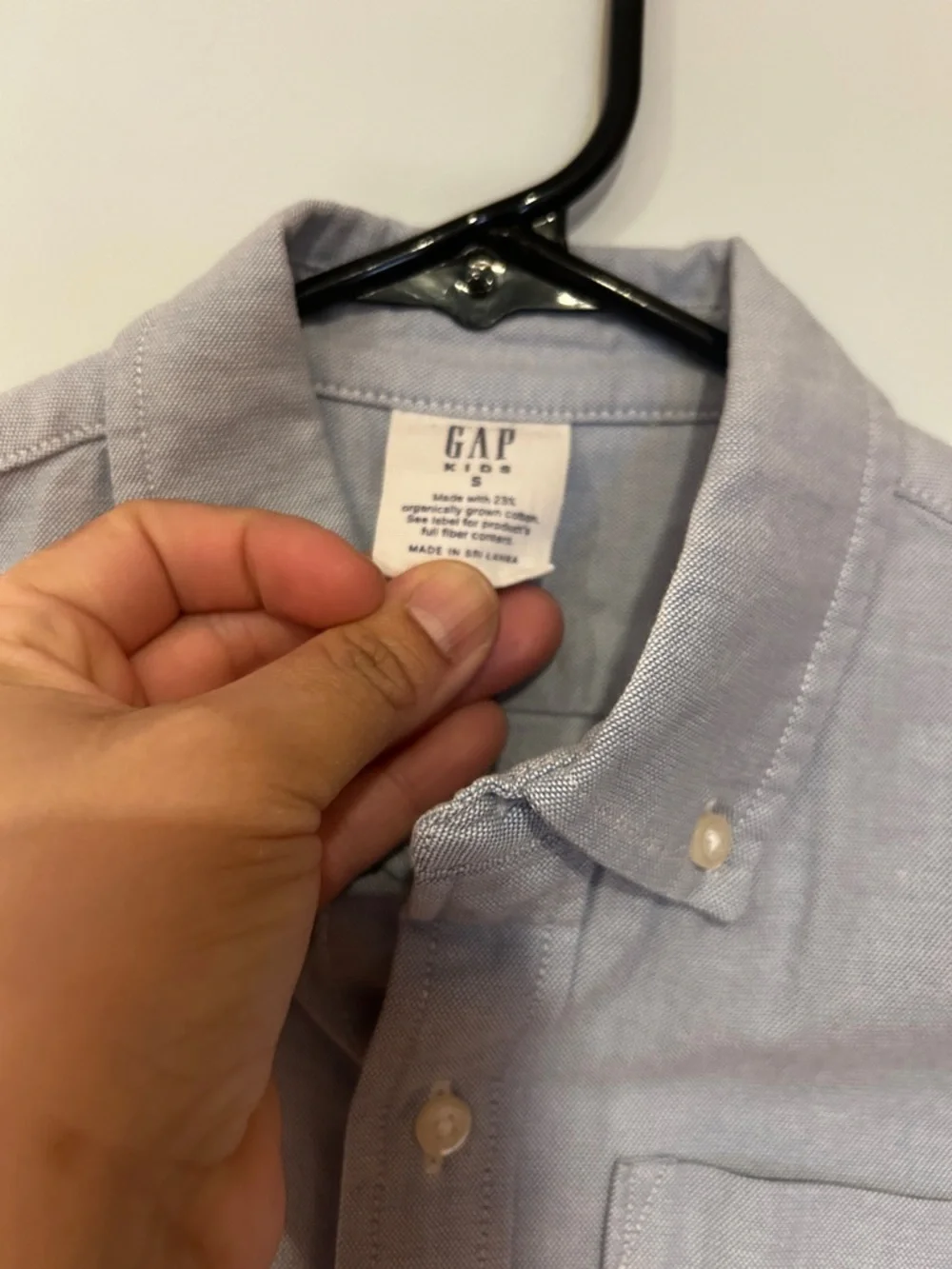 GAP Light Blue Button-Down Shirt for Kids